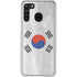 South Korean Flag Distressed Galaxy A21 Clear Case